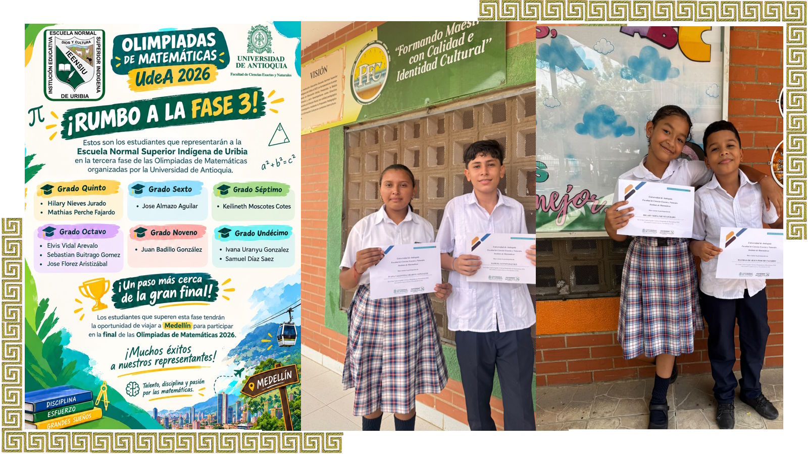 ¡Nuestra Escuela Normal Superior Indígena de Uribia avanza en las Olimpiadas de Matemáticas!